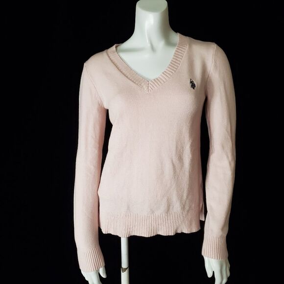 U.S. Polo Assn. Pink V-Neck Sweater - Picture 2 of 5